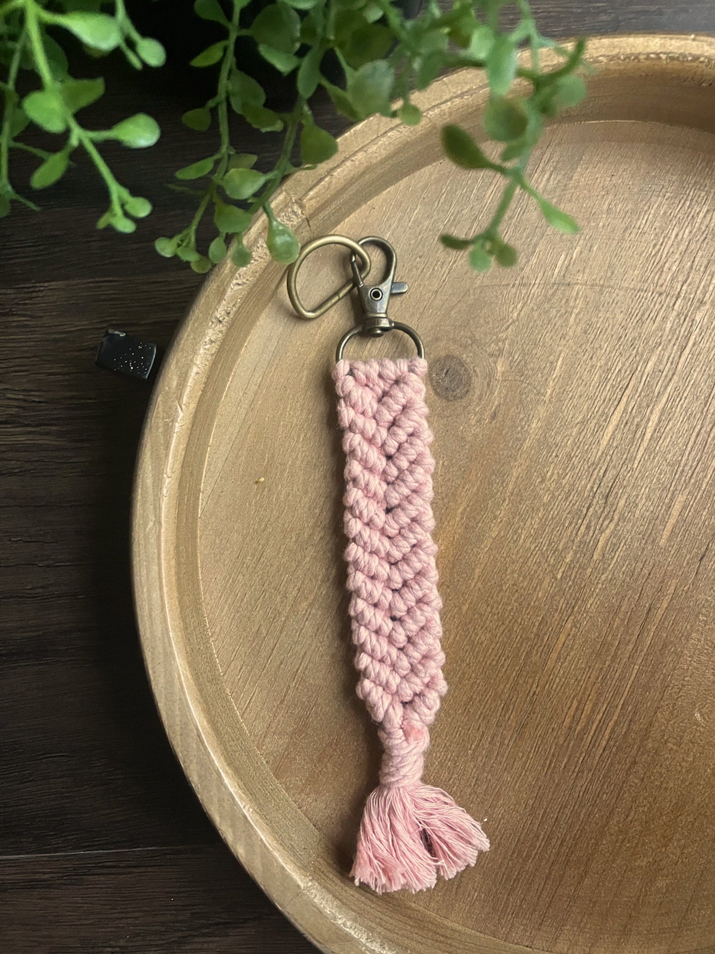 Macrame Fringe Keychain