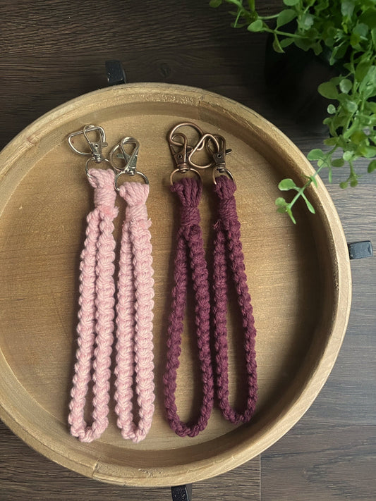 Macrame Wristlet Keychain